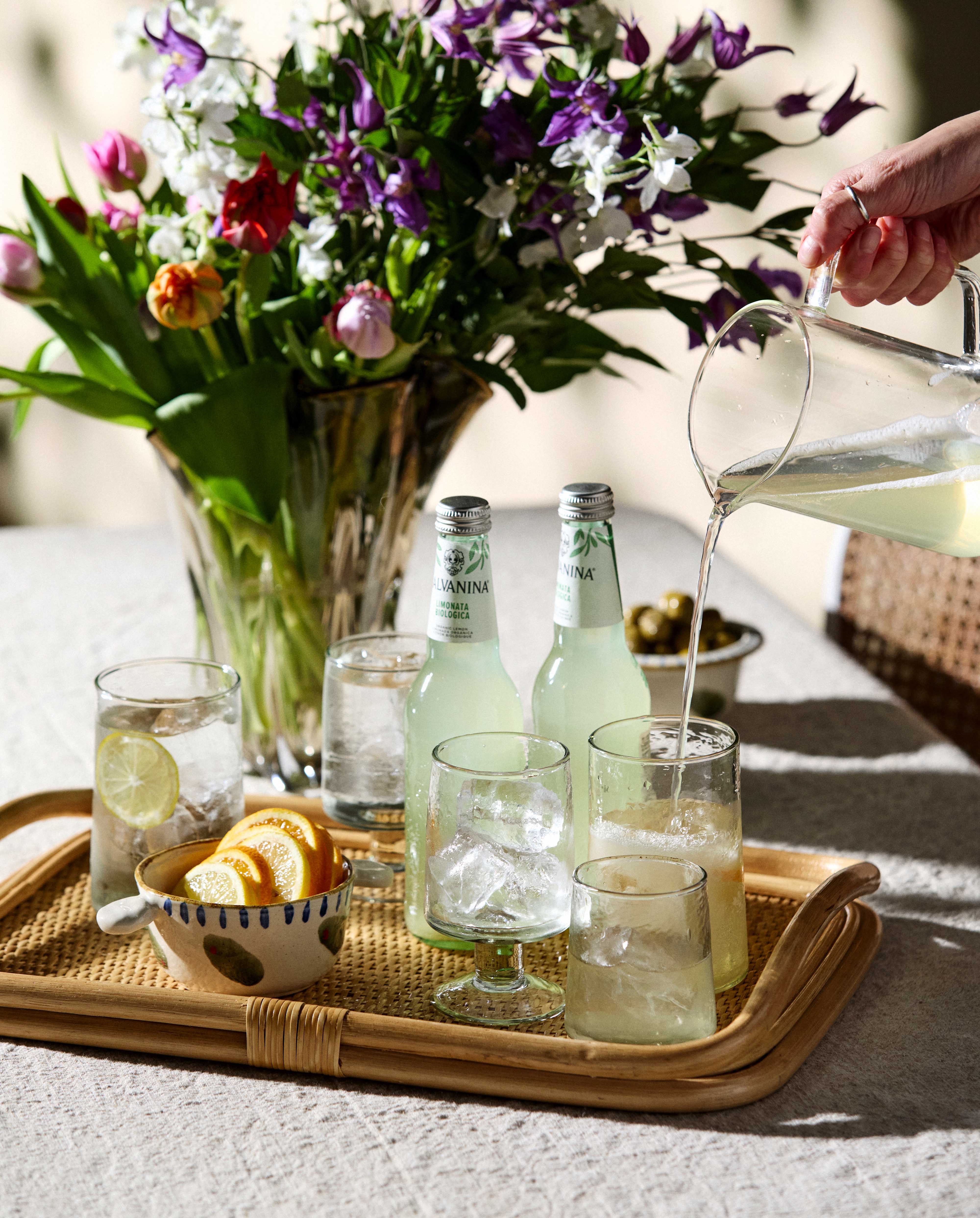 FIGUS rattan serving tray - nature