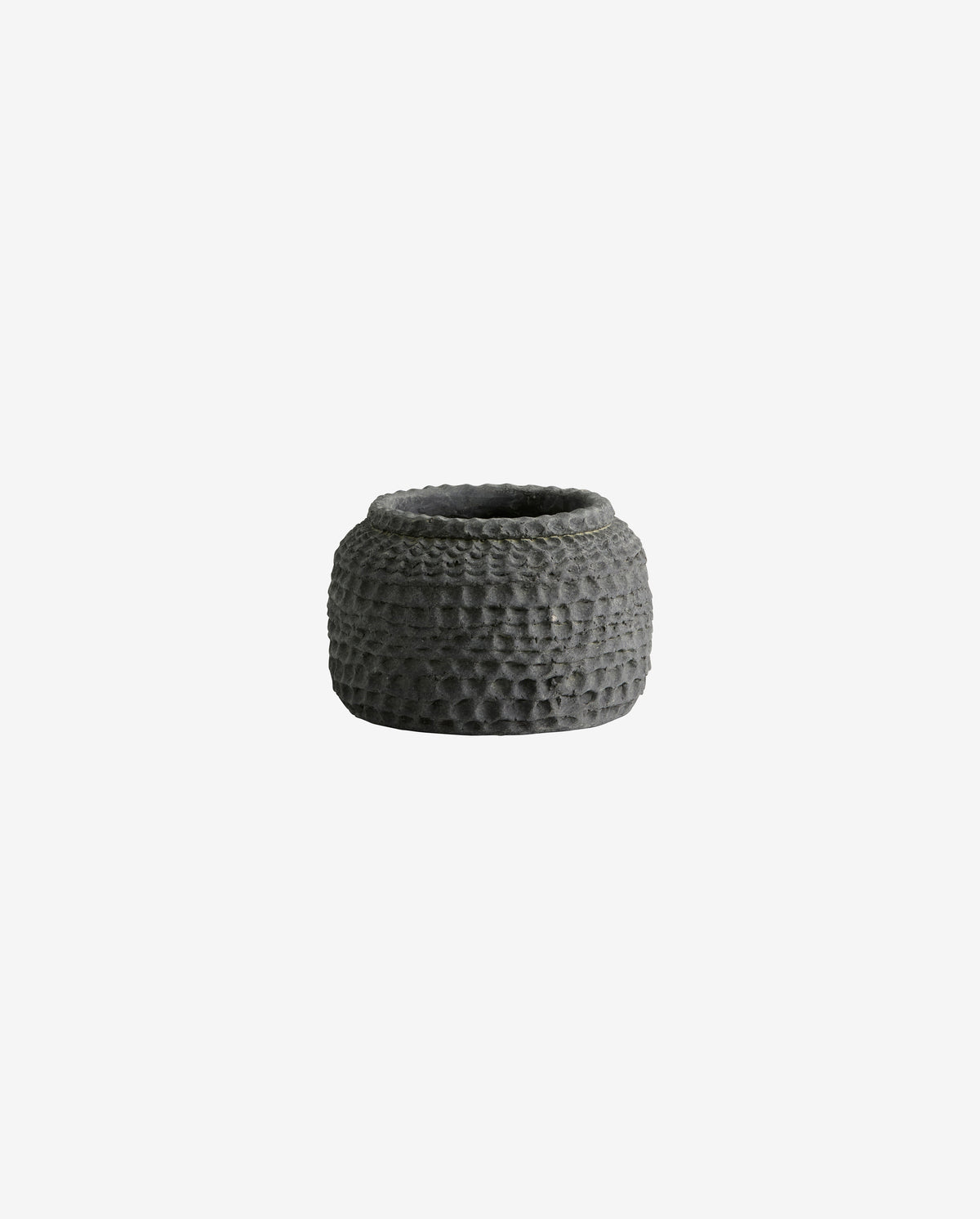 AOBA pot, S, cement - grey