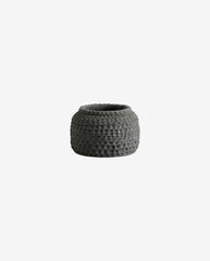 AOBA pot, S, cement - grey