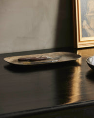 DANNA square tray - antique brass