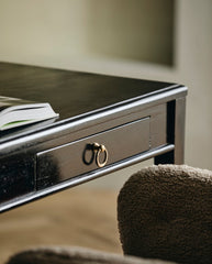EMS desk w/2 drawers, S - black