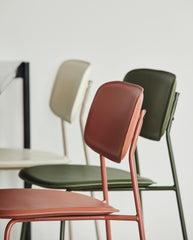ESA dining chair - rust red