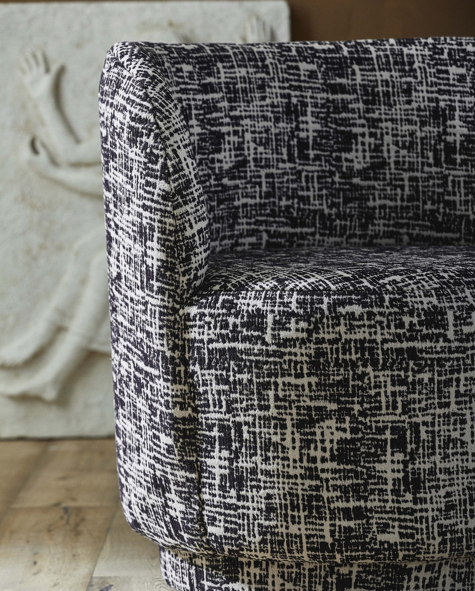 BOMU lounge chair - black/white