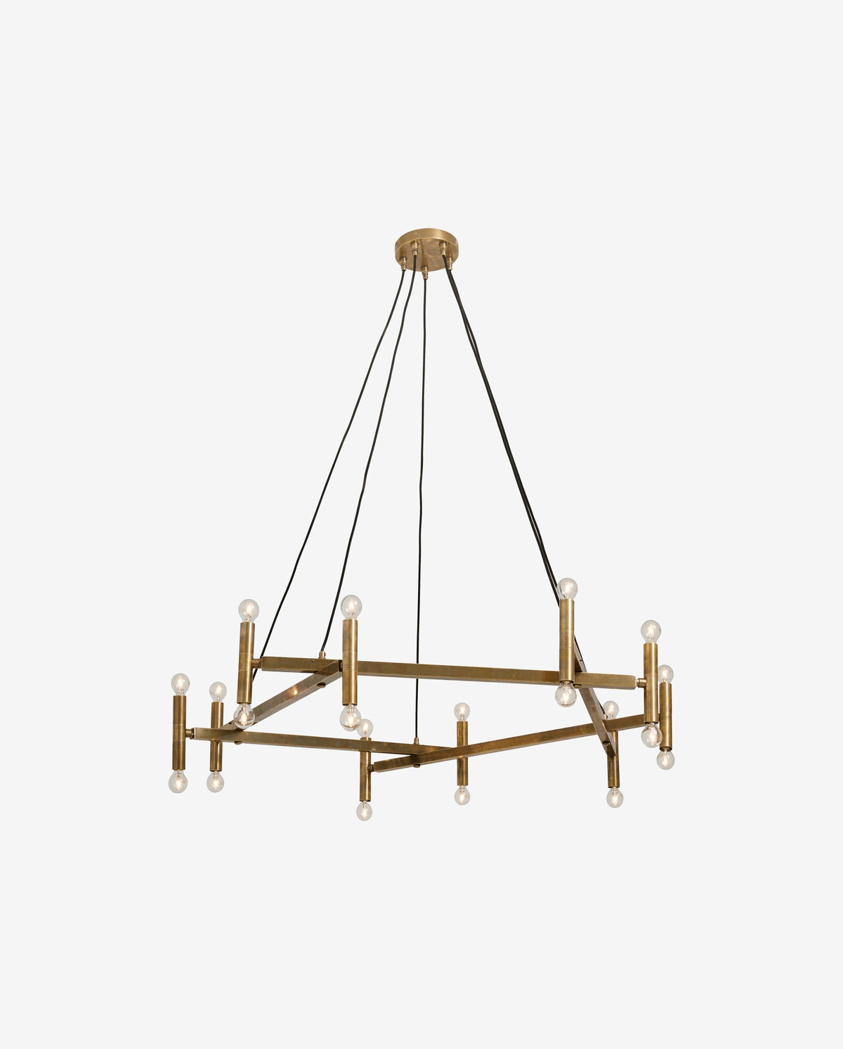 Chandelier f/20 lights - brass