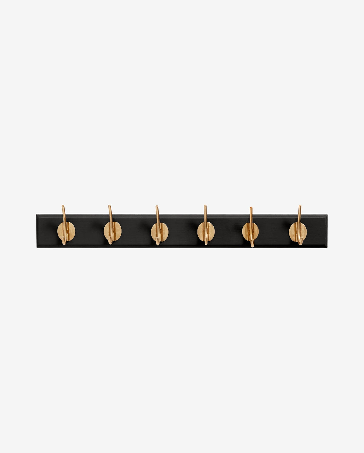 EDGY coat rack, 6 hooks - black