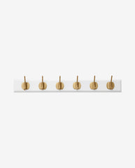 EDGY coat rack, 6 hooks - white