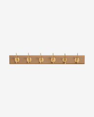 EDGY coat rack, 6 hooks - camel