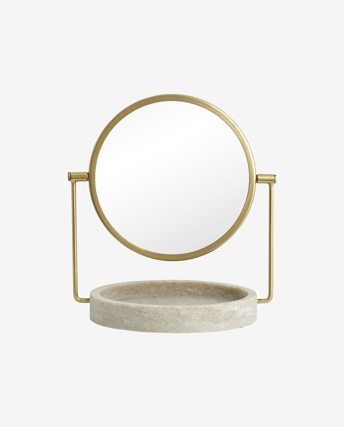 HAJA table mirror - golden finish