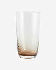 GARO tall drinking glass - brown
