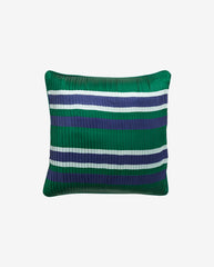 Cushion cover, stripes - dark green/navy