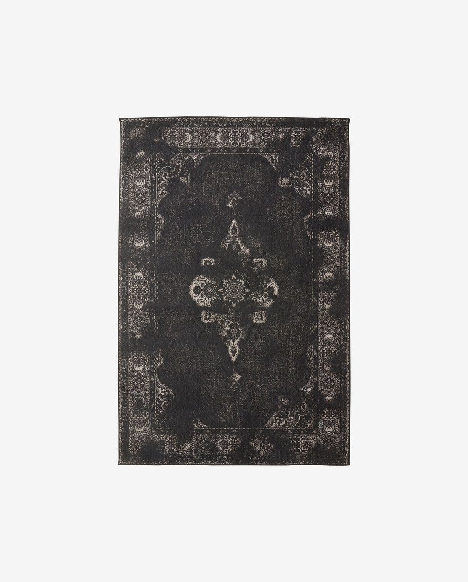GRAND woven rug, 160x240 - dark grey/black