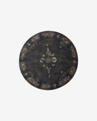 GRAND woven rug, D240 - dark grey/black