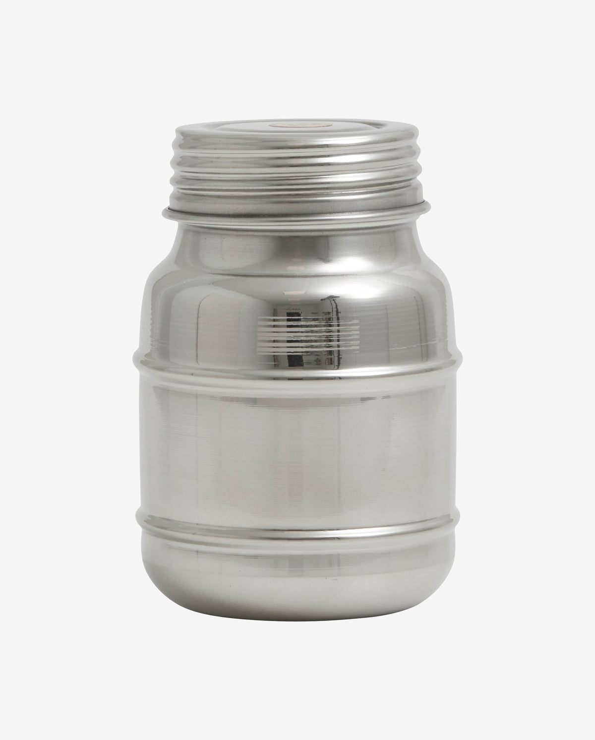 CANI can w/lid, high, S - stainless steel