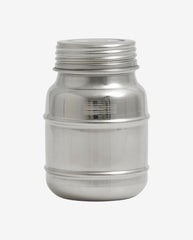 CANI can w/lid, high, S - stainless steel
