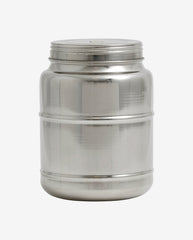 CANI can w/lid, high, L - stainless steel