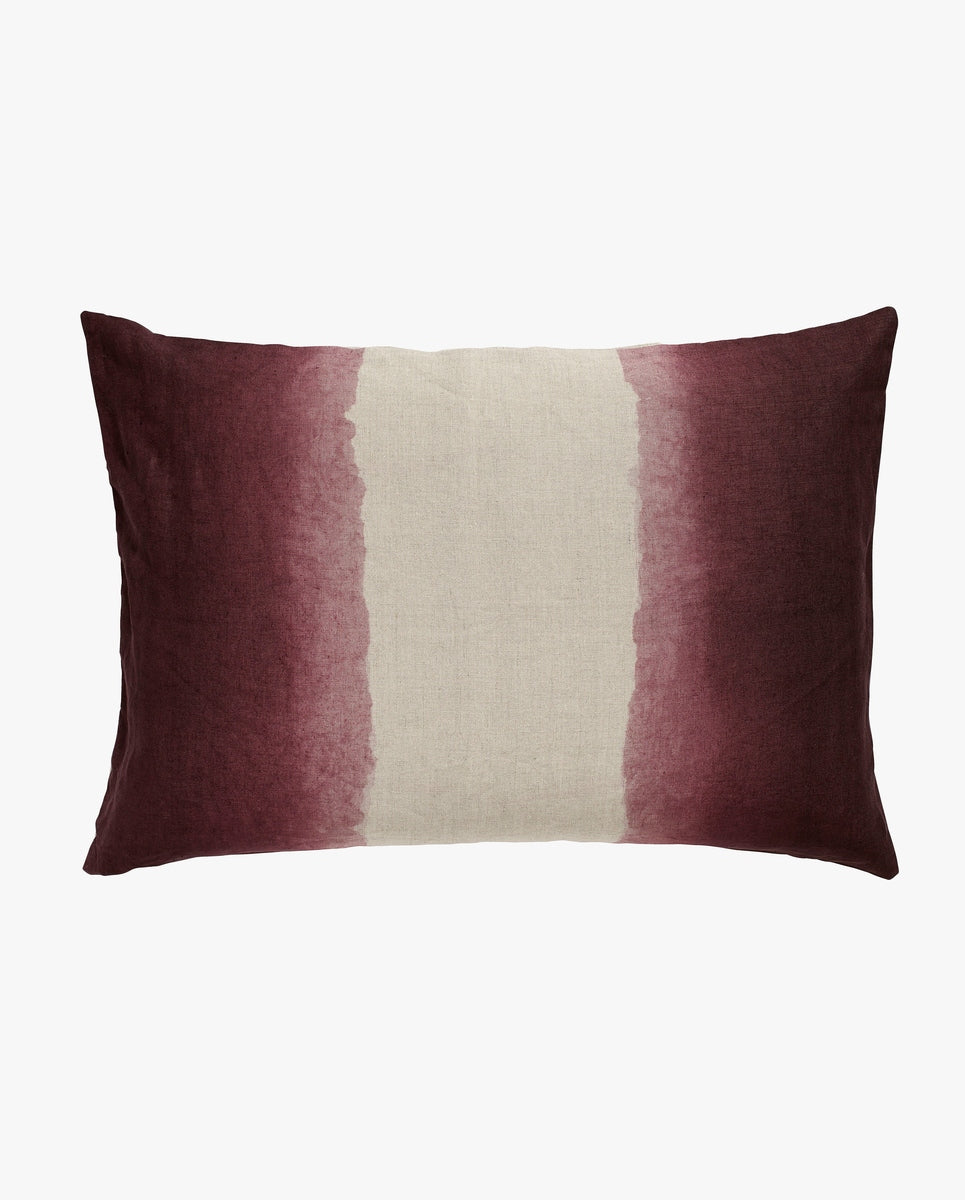 Cushion cover - dark rose/beige