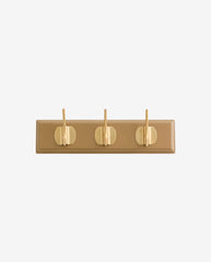 EDGY coat rack, 3 hooks - camel