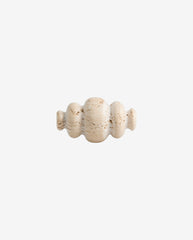 BASU knob, travertine - ivory