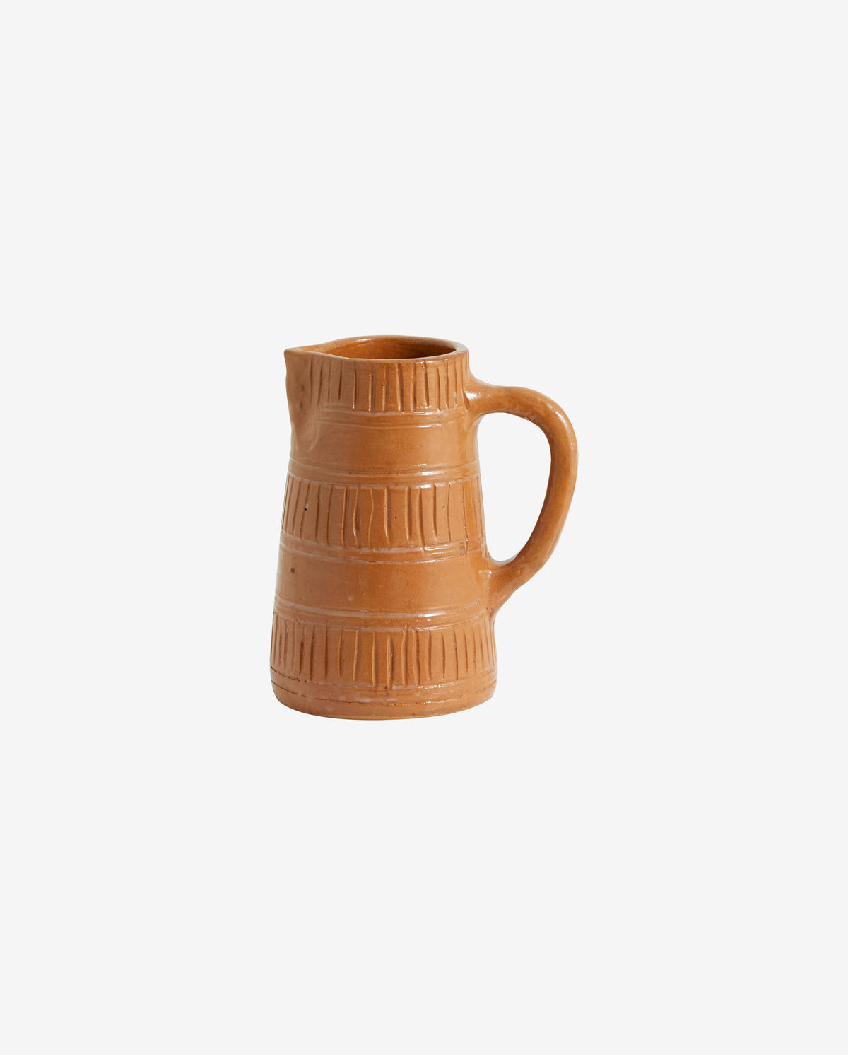 JUNIPER jug w. handle, terracotta - brown
