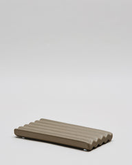 Ceramic soap tray large | TAUPE 8 x 15 cm