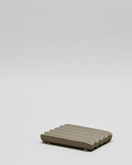 Ceramic soap tray small | TAUPE 8 x 10 cm