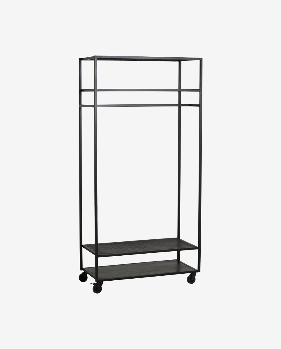 ALTA iron wardrobe rack - black