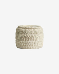 AOBA pot, L, cement - white