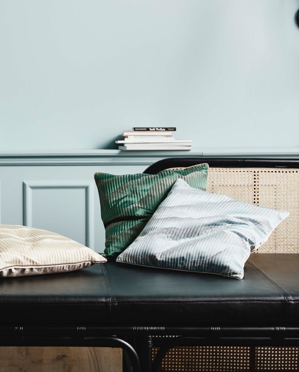 AVIOR cushion cover - blue/grey