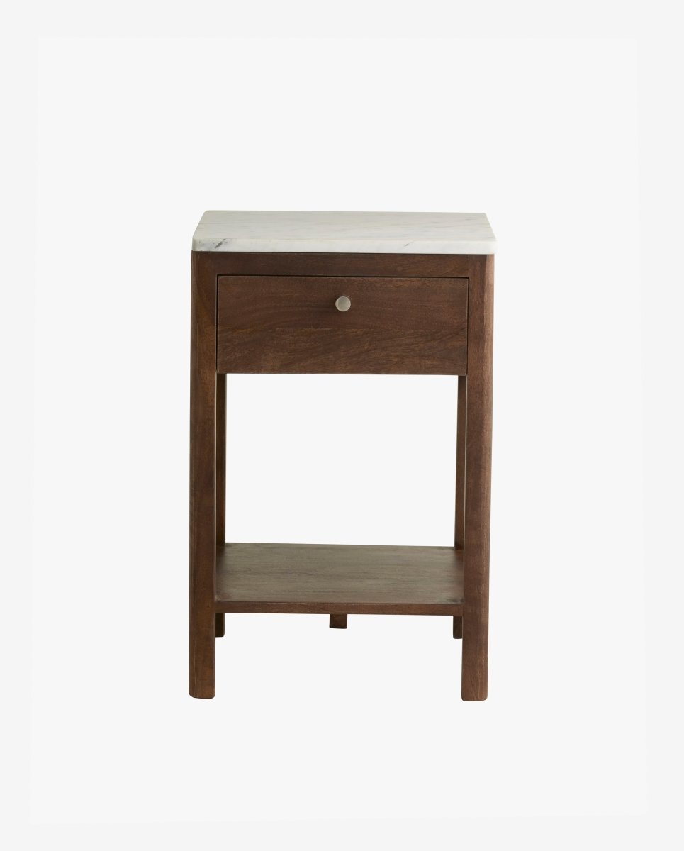 BILLE night stand - wood/marble