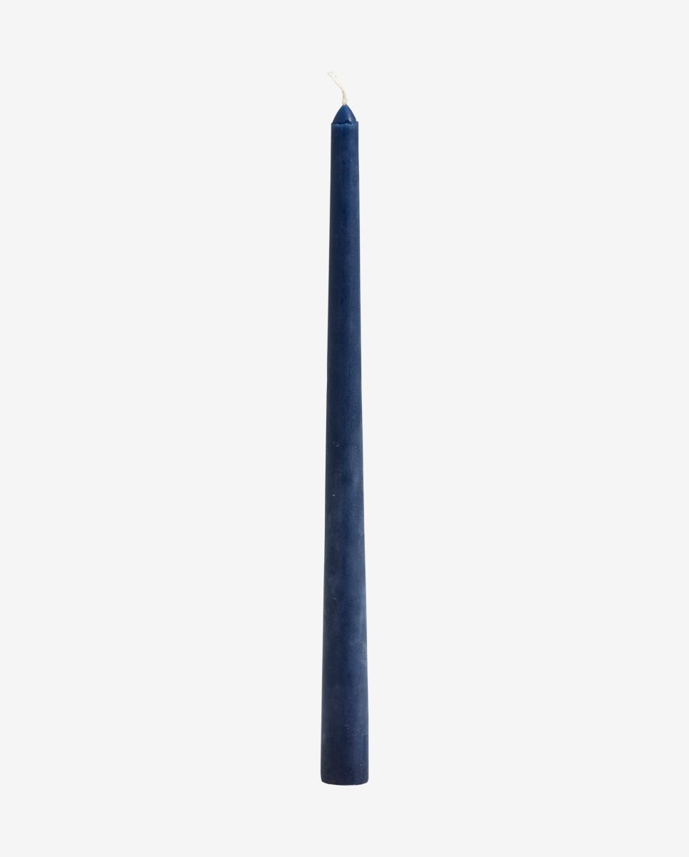 CANDLE, tall - dark blue