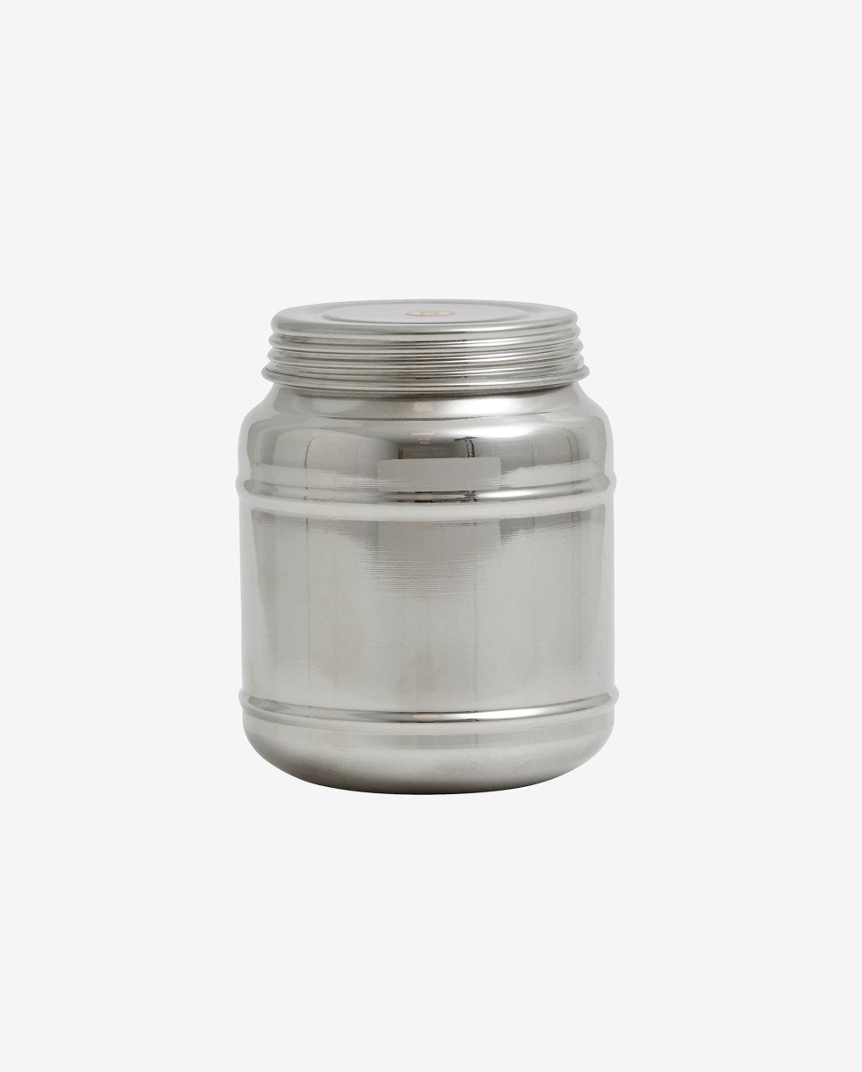 CANI can w/lid, high, M - stainless steel