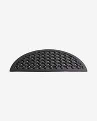 Doormat, weaving, semi circle - black