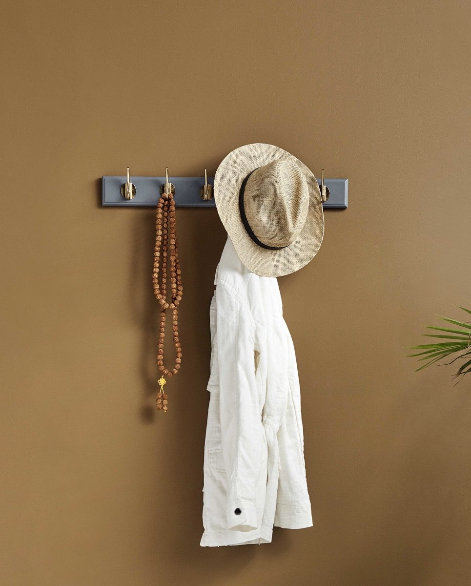 EDGY coat rack, 6 hooks - grey