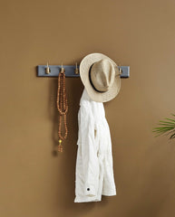 EDGY coat rack, 6 hooks - grey