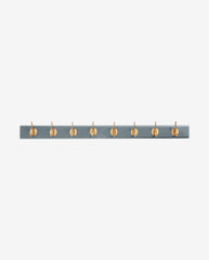 EDGY coat rack, 8 hooks - grey