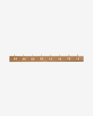 EDGY coat rack, 8 hooks - camel