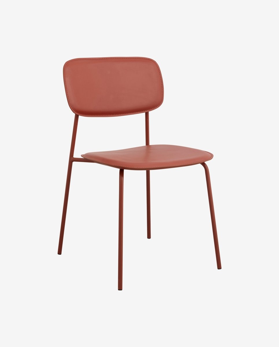 ESA dining chair - rust red