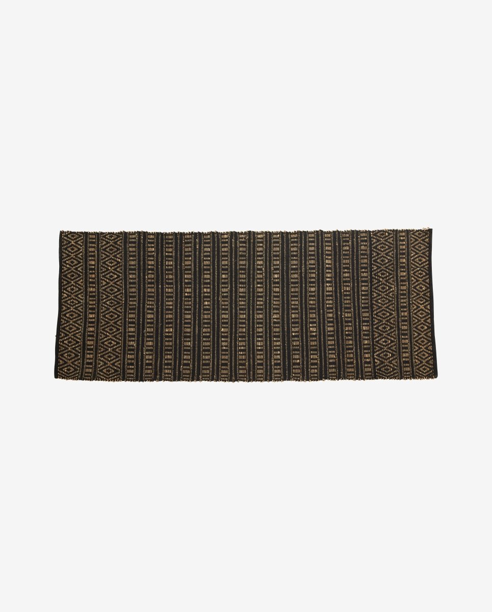 FARAH rug, 250x100 - black/natural colour