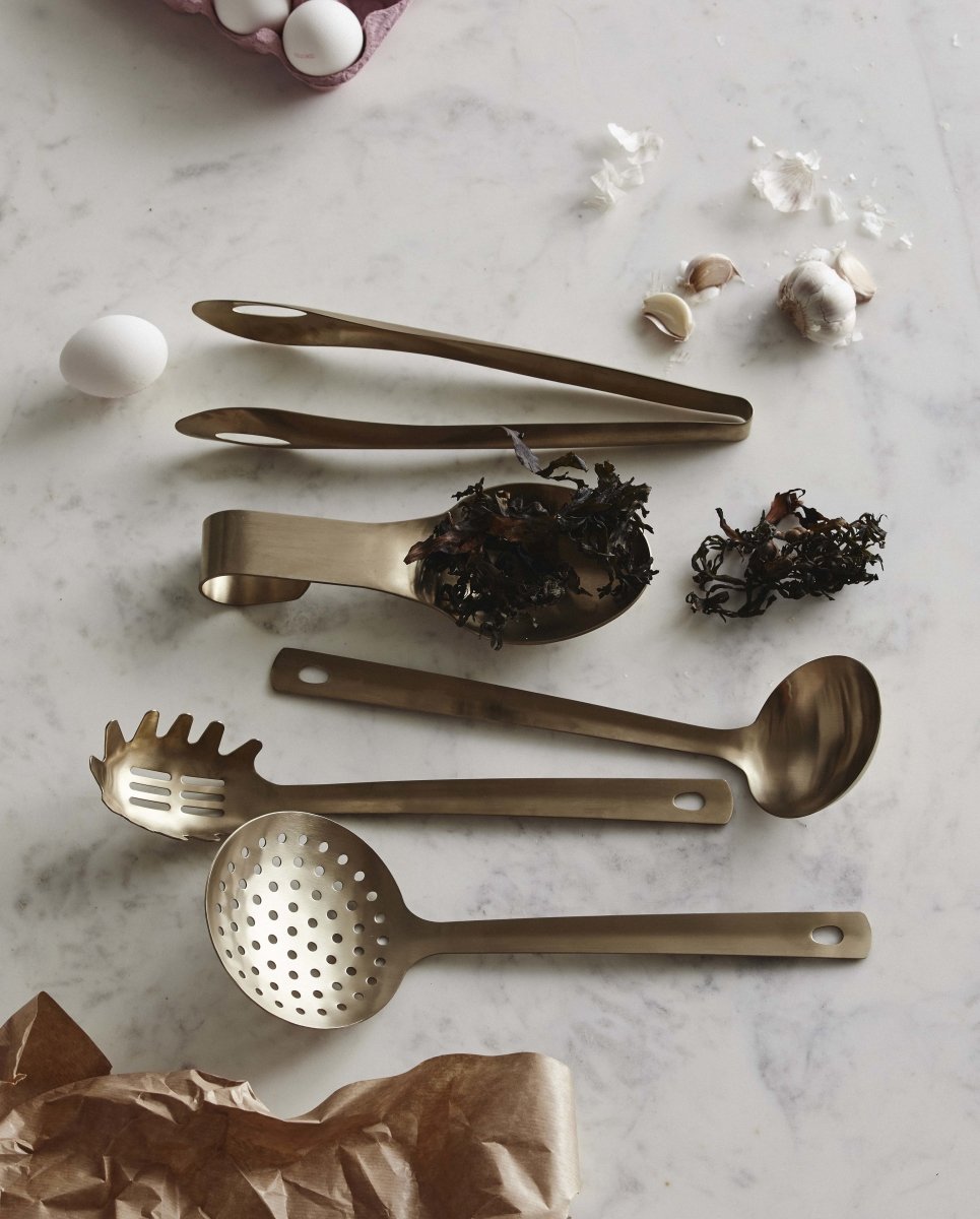 GOLDIES spoon rest - matt gold finish