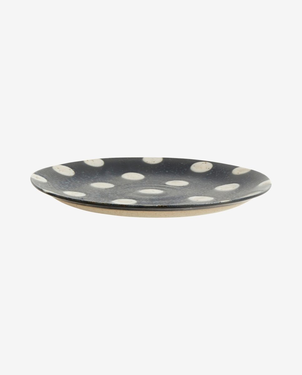 GRAINY saucer/cake plate - dark blue/sand
