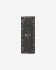 GRAND woven rug, 75x200 - dark grey/black