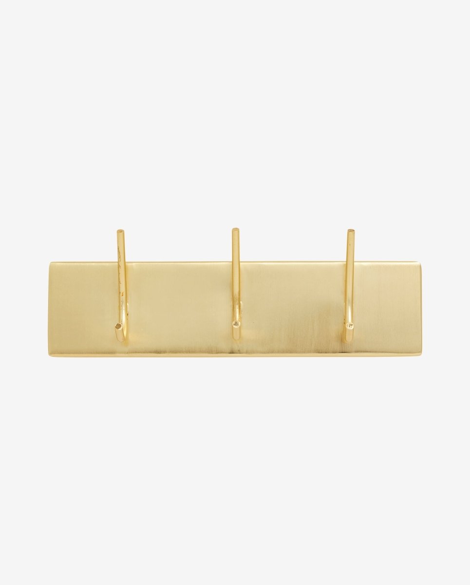 HAAOY coat rack, 3 hooks - golden finish