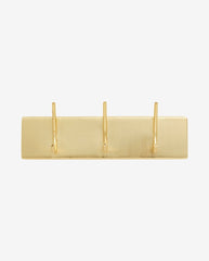 HAAOY coat rack, 3 hooks - golden finish