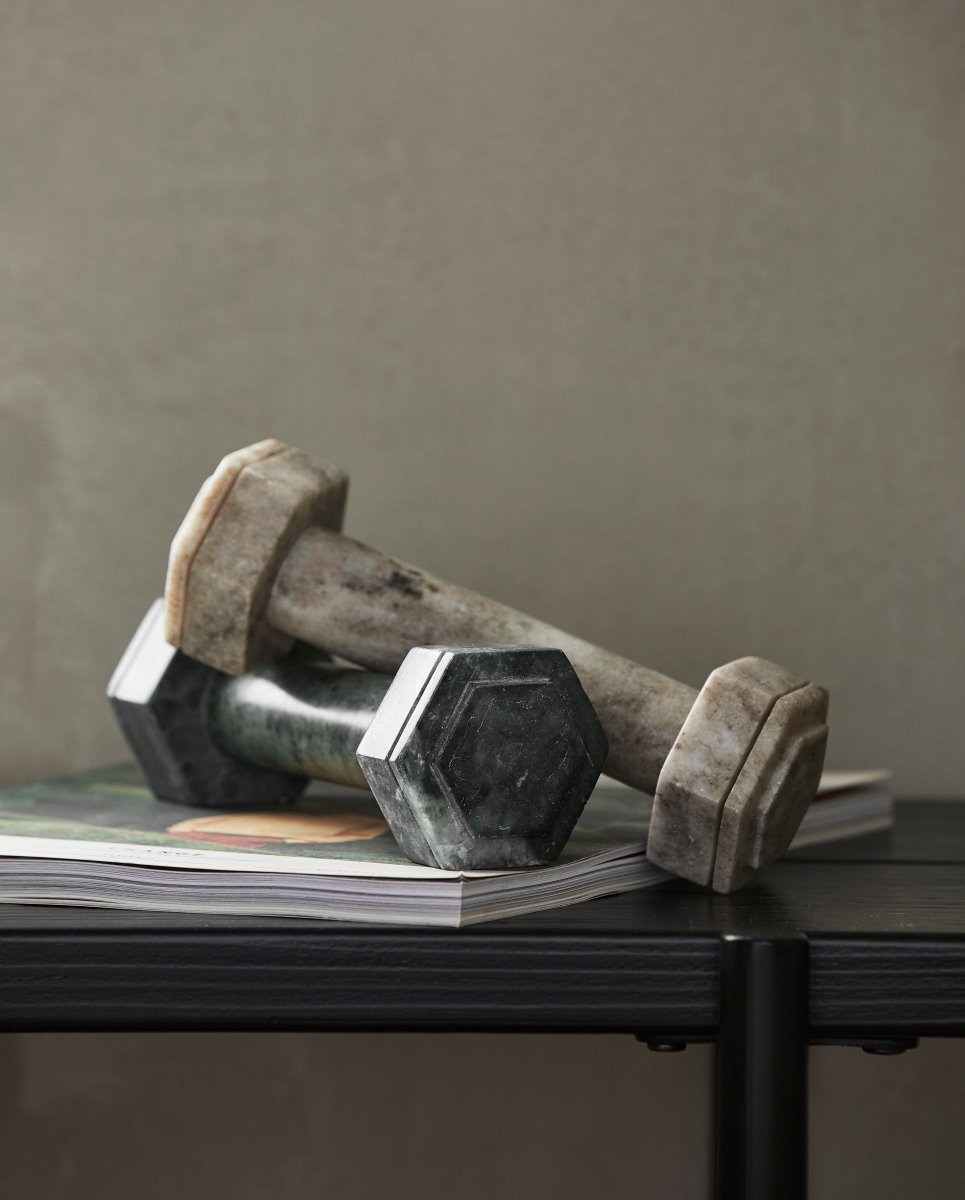 HVAR dumbbell - brown marble