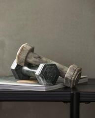 HVAR dumbbell - brown marble