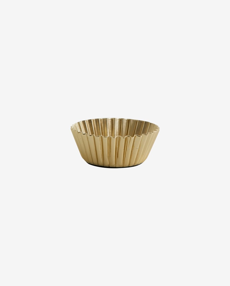 IDA t-light holder - golden finish