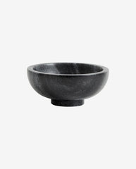 Bowl, black/grey marble