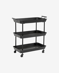 FULDA Iron trolley on wheels - black