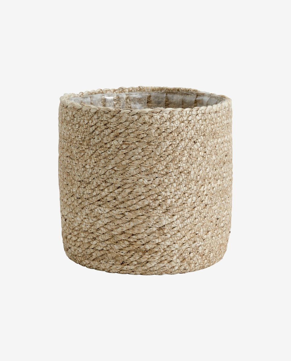 Jute rope basket with pvc inside, L