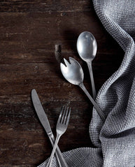 CARUM salad cutlery, s/2, vintage effect - stainless steel